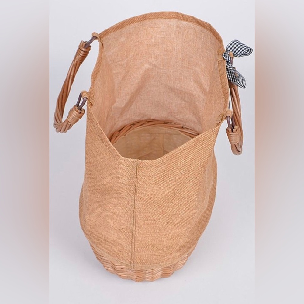 NEW! Wicker Tote Bags (2 Color Options) - Picture 8 of 8